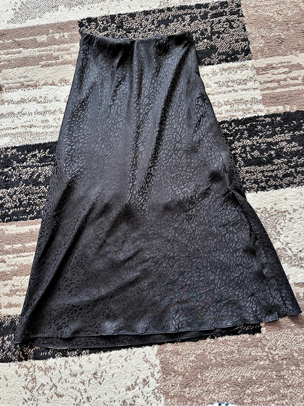 SOCIËTÉ Animal leopard / cheetah Print y2k Maxi Skirt with side slit